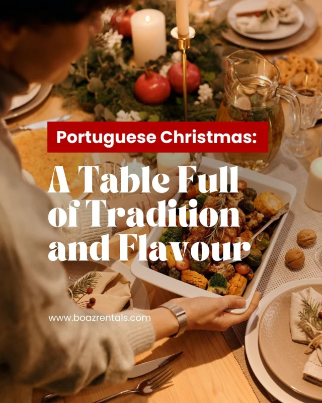 Discover the most authentic Portuguese traditional meals this Christmas and savour the true taste of the season! 🎄🎁✨

Tell us in the comments which tradicional Portuguese Christmas dish is on your must-try list this year? 🥕🍲

𝚠𝚠𝚠.𝚋𝚘𝚊𝚣𝚛𝚎𝚗𝚝𝚊𝚕𝚜.𝚌𝚘𝚖
𝚒𝚗𝚏𝚘@𝚋𝚘𝚊𝚣𝚛𝚎𝚗𝚝𝚊𝚕𝚜.𝚌𝚘𝚖
+𝟹𝟻𝟷 𝟿𝟼𝟸 𝟼𝟶𝟹 𝟺𝟾𝟶

#boazrentals #christmas #traditional #gastronomy #qualitytime #familymoments #familylife #timetogether #coastline #algarve #portimao #visitportugal #beachvibes #luxuryhome #villa #rentals #summerholidays #propertymanagemento #sealife #rentalproperty ⁣#ecofriendlyliving #travellovers #gastronomylover #wanderlust #portugallovers #nearthesea #neartheocean #nearthecity #holidays2024